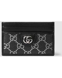 Gucci - Gg Card Case, Fabric - Lyst