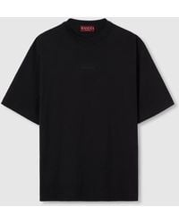Gucci - Cotton Jersey T-shirt With Embroidery - Lyst