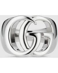 Gucci - Gg Marmont Cut-Out Wide Ring - Lyst