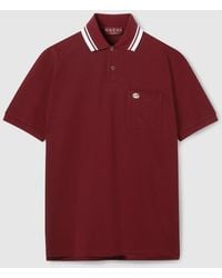 Gucci - Cotton Piquet Polo Shirt With Embroidery, Ready-To-Wear - Lyst
