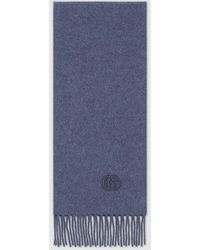 Gucci - Cashmere Scarf With Patch - Lyst