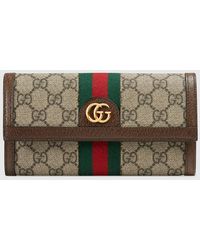 Gucci - Portefeuille Continental Ophidia GG - Lyst
