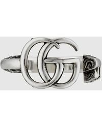 Gucci - Double G Key Ring - Lyst