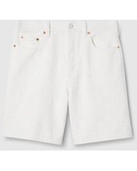 Gucci - Shorts Aus GG Jacquard-Denim - Lyst