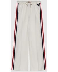 Gucci - Technical Jersey Trouser With Web - Lyst