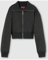 Gucci - Double Jersey Zip Jacket - Lyst