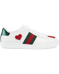 gucci ace with suit