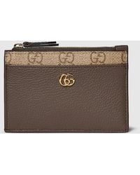 Gucci - Bi-Color Gg Marmont Zip Key Pouch, Leather - Lyst