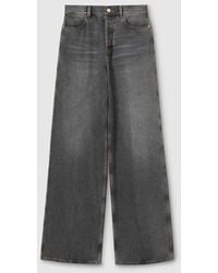 Gucci - Wide Leg Denim Trousers - Lyst