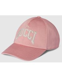 Gucci - Baseballkappe Aus Baumwolle Mit Stickerei, Grösse - Lyst