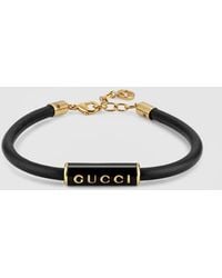Gucci - Bracciale Con Logo Smaltato, Taglia - Lyst