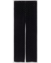 Gucci - Gg Stretch Velvet Devoré Pants - Lyst