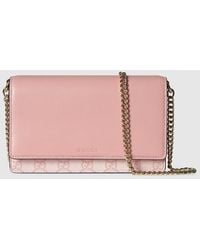 Gucci - Gg Emblem Wallet On Chain - Lyst