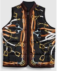 Gucci - Reversible Padded Silk Twill Vest - Lyst