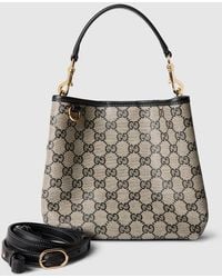 Gucci - Gg Emblem Mini Bucket Bag - Lyst