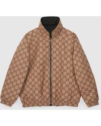 Gucci - Reversible GG Canvas Jacket - Lyst