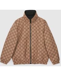 Gucci - Reversible Gg Canvas Jacket - Lyst