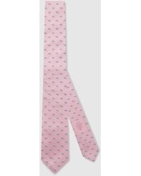 Gucci - Double G Silk Jacquard Tie - Lyst