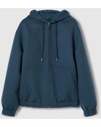 Gucci - Wendbare Jacke Aus Woll-Doppelgewebe Mit Reißverschluss, Größe - Lyst