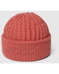 Gucci - Wool Cashmere Hat With Embroidery, Wool - Lyst