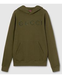 Gucci - Cotton Jersey Sweatshirt With Embroidery - Lyst