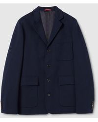 Gucci - Single-Brest Cotton Jersey Jacket - Lyst