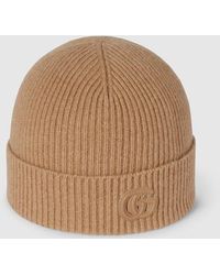 Gucci - Cashmere Hat With Patch - Lyst