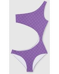Gucci - Printed Gg Stretch Jersey Swimsuit, Ready-To-Wear - Lyst