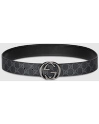 Gucci - Reversible Belt With Interlocking G Buckle, Size 100 - Lyst