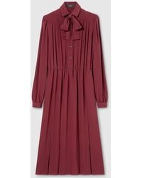Gucci - Silk Crêpe De Chine Dress - Lyst