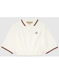 Gucci - Poloshirt aus Baumwoll-Piqué mit Web - Lyst