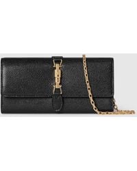 Gucci - Jackie Wallet On Chain, Leather - Lyst
