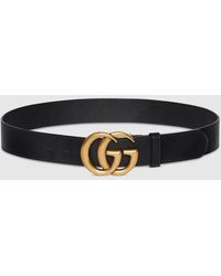 Gucci - Breiter Gg Marmont Gürtel, Grösse 100 - Lyst