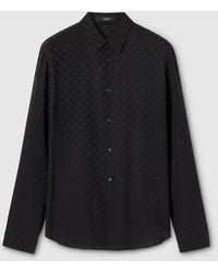 Gucci - Gg Silk Jacquard Shirt, Size 15 - Lyst