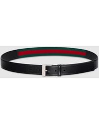 Gucci - Belt With Squared Buckle, Size 100 - Lyst