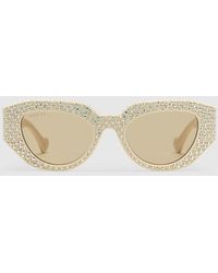 Gucci - Sonnenbrille Mit Geometrischem Rahmen - Lyst