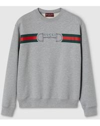 Gucci - Cotton Jersey Sweatshirt With Print - Lyst
