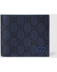 Gucci - Dusty Interior Gg Bi-Fold Wallet, Gg Canvas - Lyst