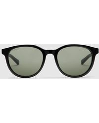 Gucci - オーバルフレーム サングラス, ブラック - Lyst