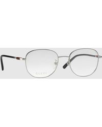 Gucci - Specialized Fit Rounded Optical Frame - Lyst