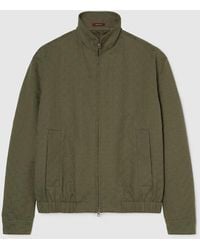Gucci - Ggキャンバス ボンバージャケット, グリーン, ウェア - Lyst
