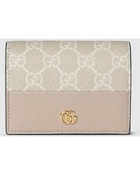 Gucci - Bi-Color Gg Marmont Small Wallet, Leather - Lyst