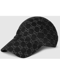 Gucci - Gg Cotton Denim Baseball Hat - Lyst