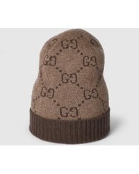 Gucci - Gg Cashmere Lamé Hat - Lyst