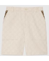 Gucci - GG Cotton Jacquard Bermuda Shorts - Lyst