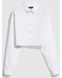 Gucci - Cropped Cotton Poplin Shirt, Size 44 It, Ready-To-Wear - Lyst