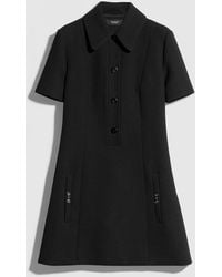 Gucci - Crêpe Wool Polo Dress With Horsebit - Lyst