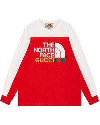 T Shirt A Manica Lunga Gucci Da Uomo Lyst Com