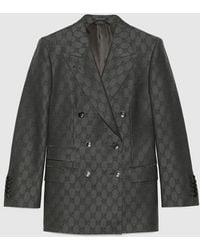 Gucci - Gg Wool Jacquard Jacket, Ready-To-Wear - Lyst