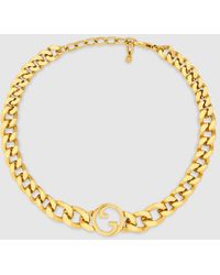 Gucci - Blondie Interlocking-g Gold-toned Metal Necklace - Lyst